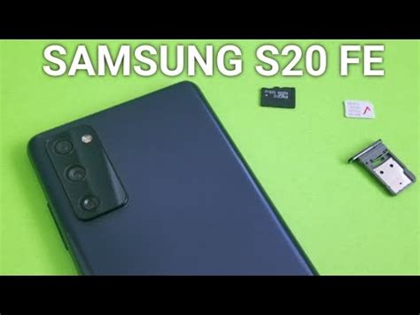 samsung s20 fe sd card|Samsung Galaxy S20 FE How to insert and remove SIM / .